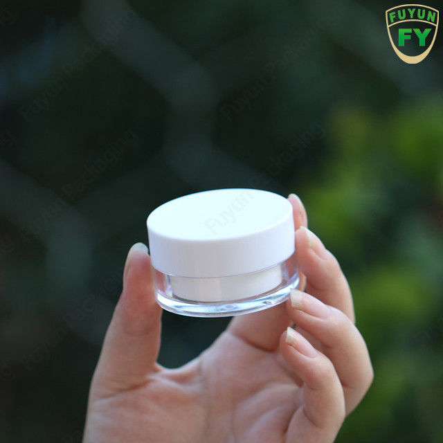 Fuyunのアクリルの化粧品の瓶、20gアクリルのクリーム色の容器