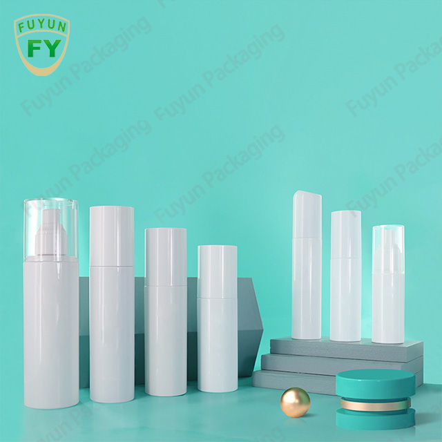 空の化粧品シリンダー白いプラスチック ポンプびん15ml 30ml 50ml