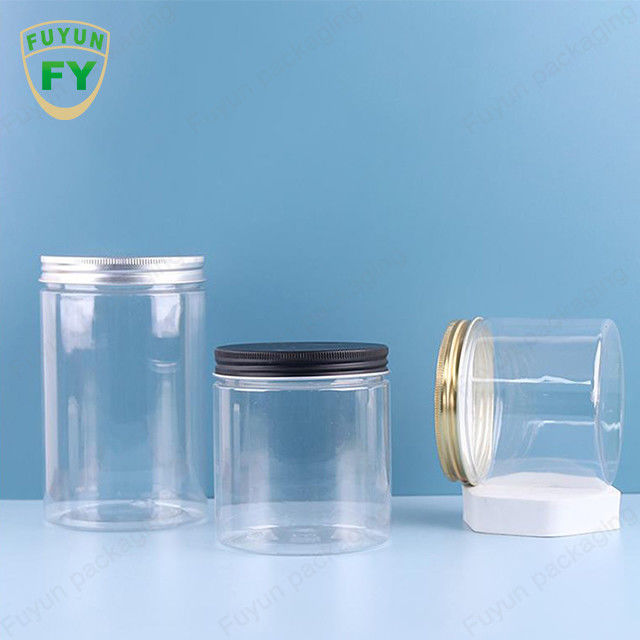 透明な食糧貯蔵キャンデーの広い口の瓶の白いペット プラスチック100ml 300ml