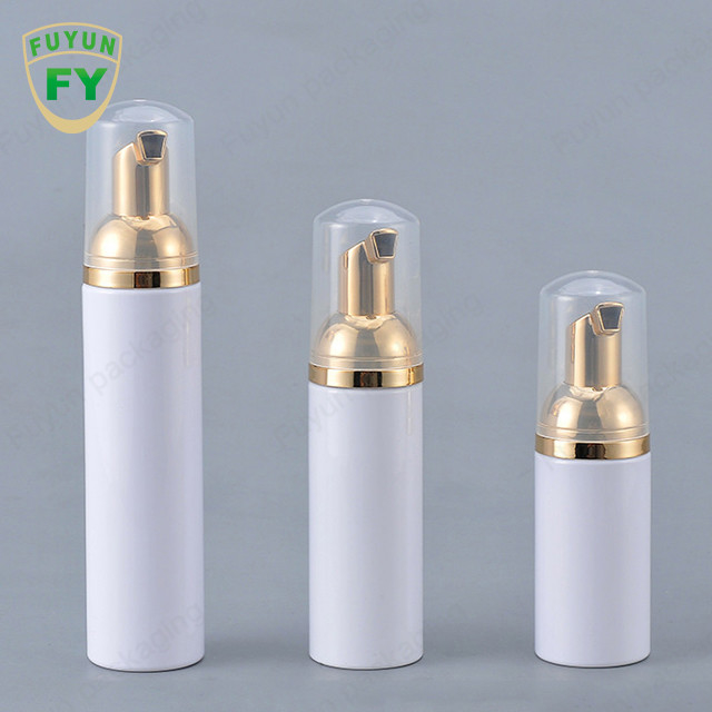 30ml 50ml 80ml Gold Foam Pump Bottle With Clear Cap