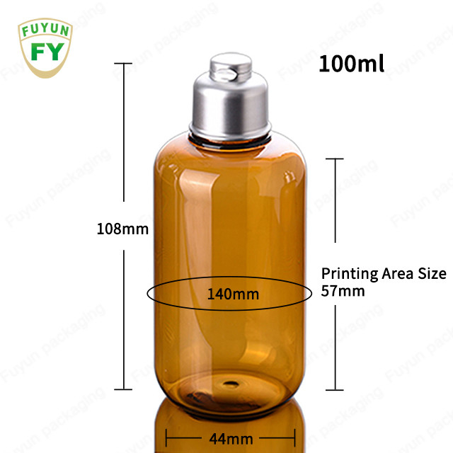 BPA Free Recyclable 300ml Toner Plastic Bottle With Silver Cap