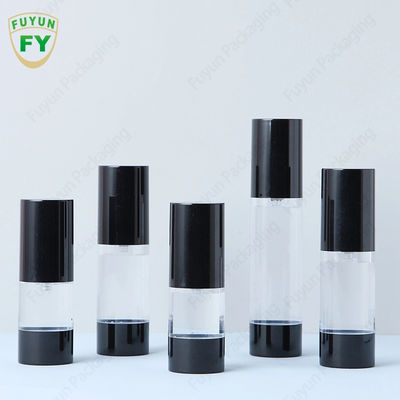15ml 30ml 50mlの注文の贅沢な空のクリームのゆとりの白く黒い曇らされた化粧品のプラスチック スプレーのローションの空気のないpum