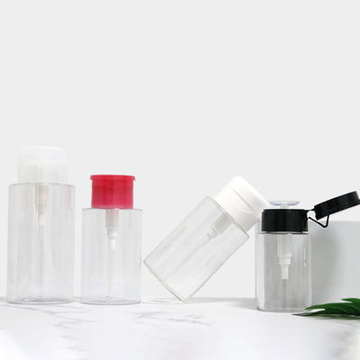 空のマニキュアの除去剤ポンプびんの熱いスタンプの印刷