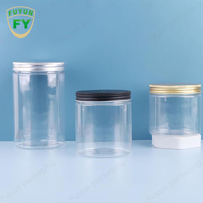 透明な食糧貯蔵キャンデーの広い口の瓶の白いペット プラスチック100ml 300ml