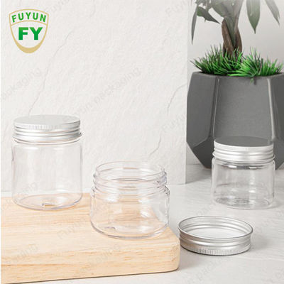 Candy PackagingのためのLidのBPA-Free Containers PET Plastic Food Storage Clear Cookie Round Jar