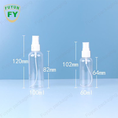小型明確な80ml 100mlの香水の良い霧のプラスチック スプレーのびん