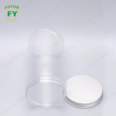 30ml 40ml 150ml Transparent Plastic Packaging Jars With Aluminium Cap Food Grade