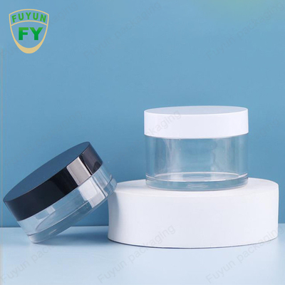 Fuyun 30ml 50mlペット プラスチック明確で広い口の目の表面睡眠の泥のクリームの瓶
