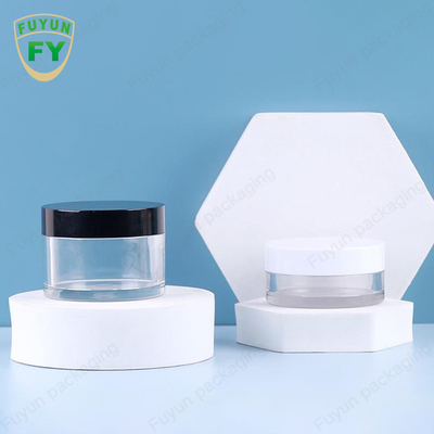 Fuyun 30ml 50mlペット プラスチック明確で広い口の目の表面睡眠の泥のクリームの瓶