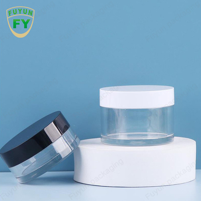 Fuyun 30ml 50mlペット プラスチック明確で広い口の目の表面睡眠の泥のクリームの瓶