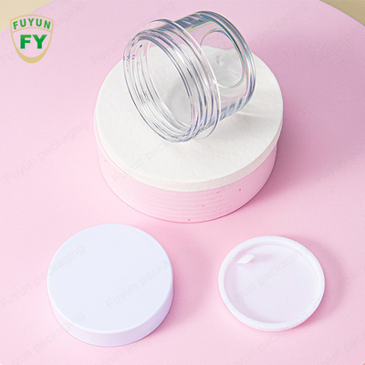 1.69oz 3.38oz Thickening Clear Plastic Packaging Jars Straight Sides